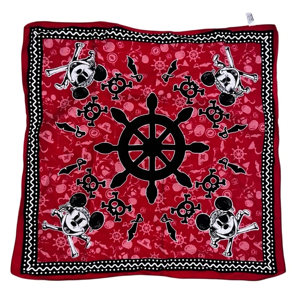 Disney Mickey Mouse Pirate Bandana Disney Cruise 20”x20”